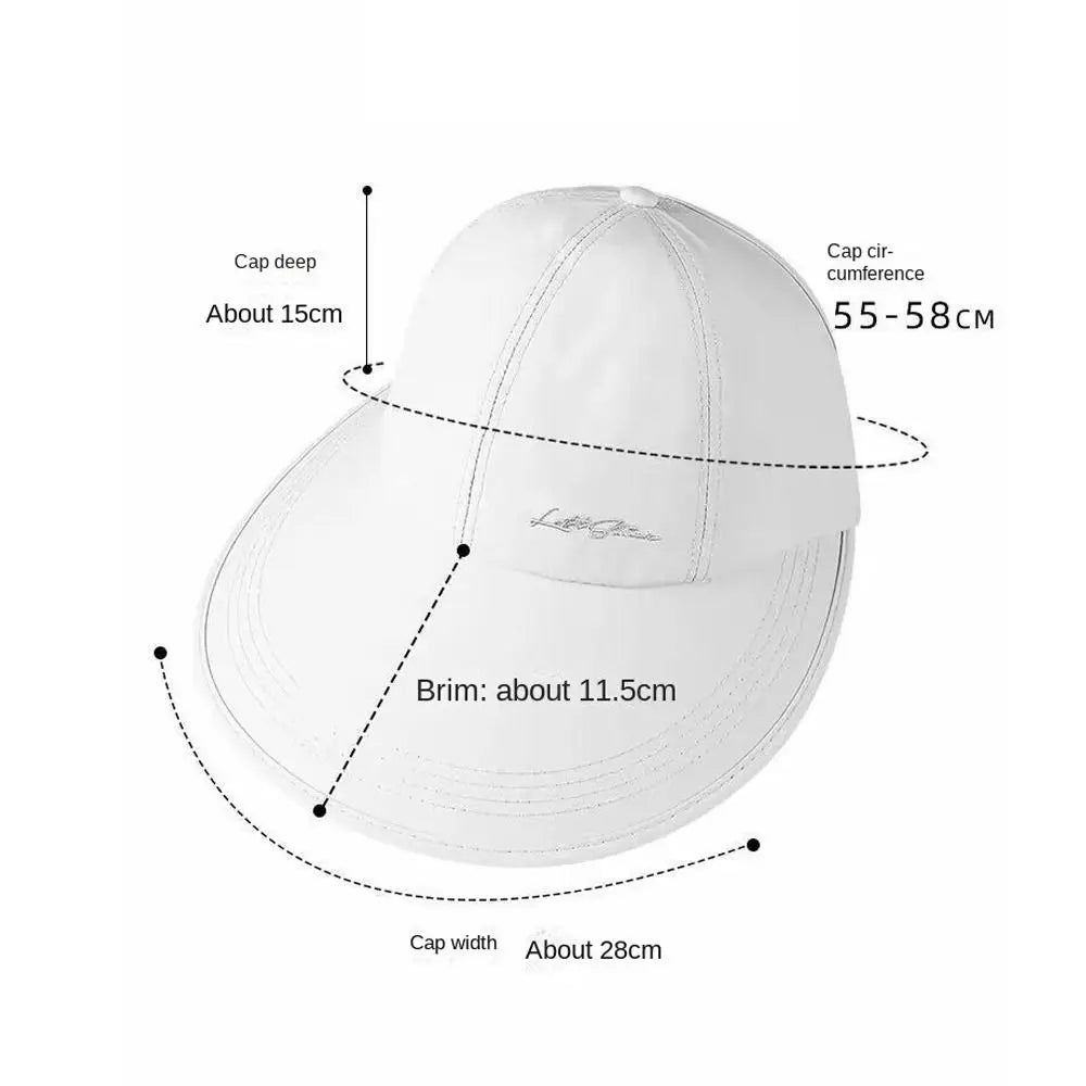 Foldable Wide Brim Sun Hat with Adjustable Strap
