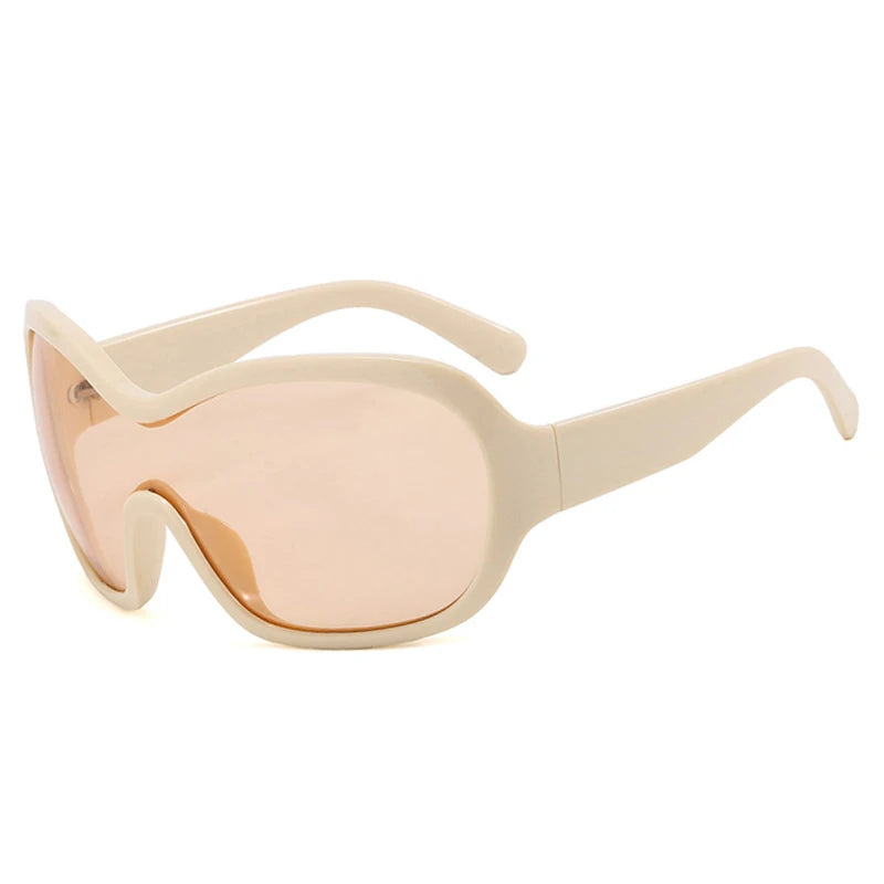 Oversized Pilot Sunglasses with Gradient Lenses