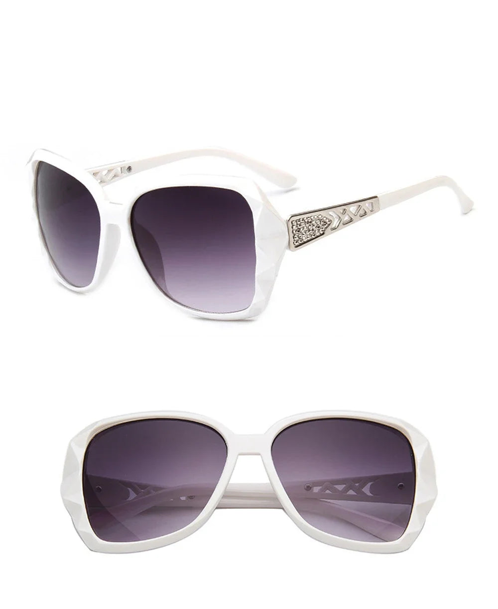 Purple Square Sunglasses with UV400 Protection