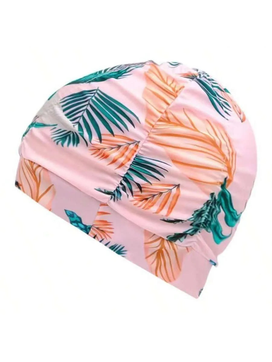 Comfortable Long Hair Swimming Cap with Ear Protection