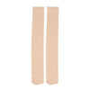 Pair of opaque beige thigh high elastic socks for women