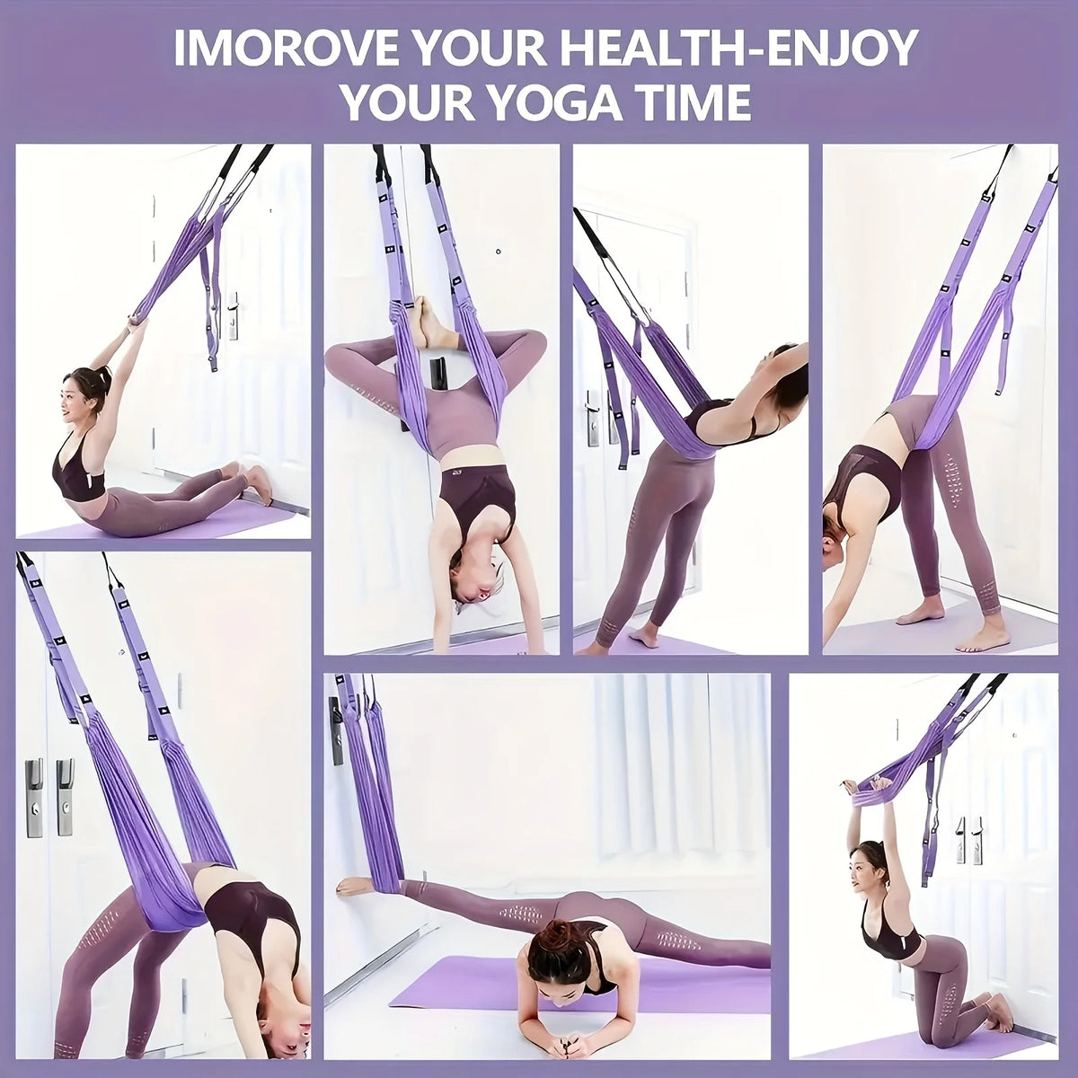 Yoga Stretch Strap for Flexibility and Inversion Training