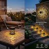 Solar Peony Mandala Projector Light for Outdoor Walls