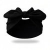 Bandeau élastique noir noué en nœud pour usage extérieur