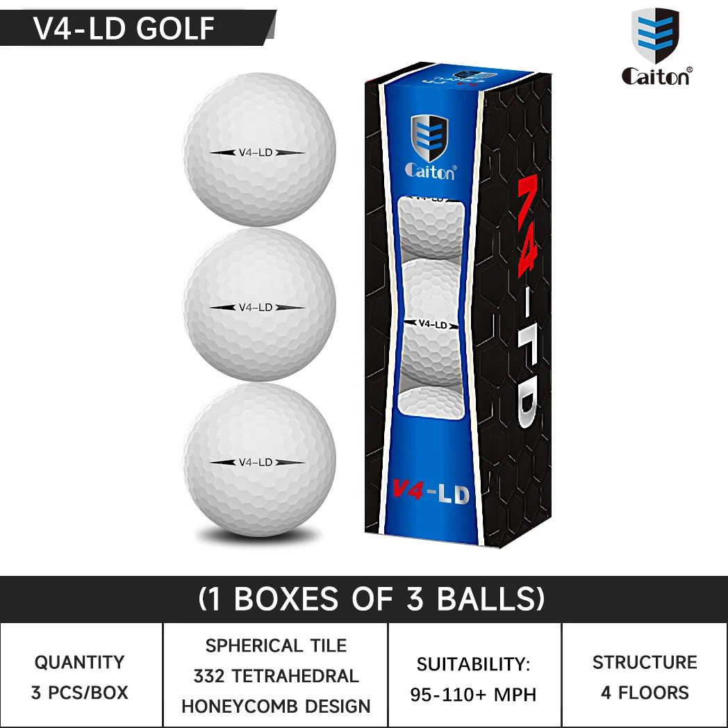 Caiton Pro 4-Layer Golf Balls with DuPont Surlyn Cover
