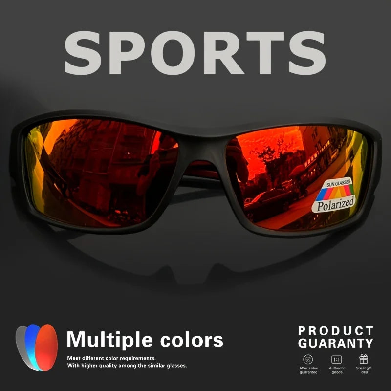 Polarized Sports Sunglasses with Camouflage Frame