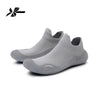 Gray summer quick-dry slip-on shoes for beach and gym use
