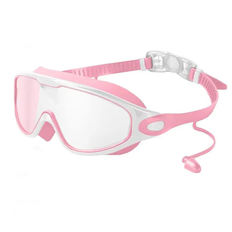 Colorful Anti-Fog Swimming Goggles with UV400 Protection and Silicone Frame