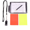 Complete Referee Kit with Whistle, Cards, and Notebook