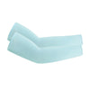 Light blue cooling arm sleeves designed for UV protection