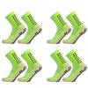 Ein Pack leuchtend limettengrüne rutschfeste Sportsocken von der Seite.
