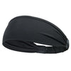 Bandeau élastique sportif noir multi-usage vu de côté.