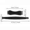 Black adjustable knee patellar tendon support strap shown with dimensions.