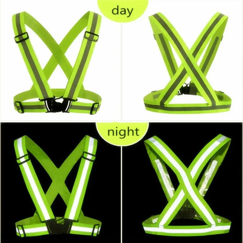 Hi-Vis Reflective Safety Vest for Running, Cycling & Outdoor Work