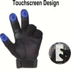 A black touchscreen design glove is shown next to a smartphone displaying a user interface.