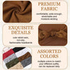 A brown fabric headband with cute rabbit ears and a bow, shown alongside assorted colors.