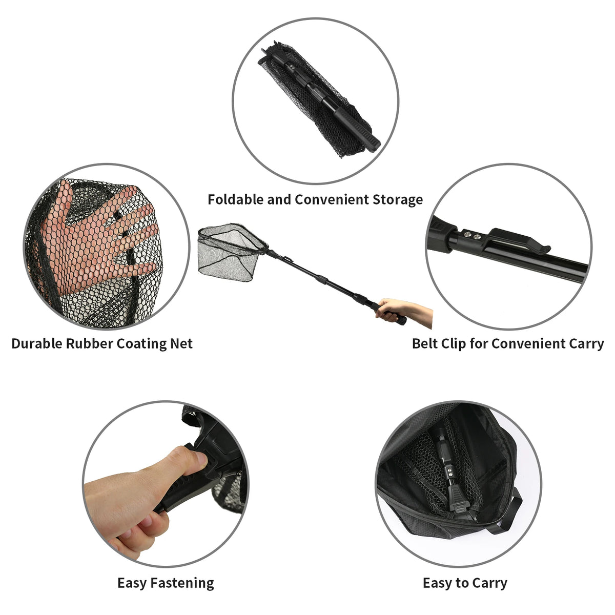 Aluminum Alloy Telescoping Fishing Landing Net