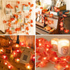 Maple Leaf LED String Lights – Battery Operated Waterproof Decor