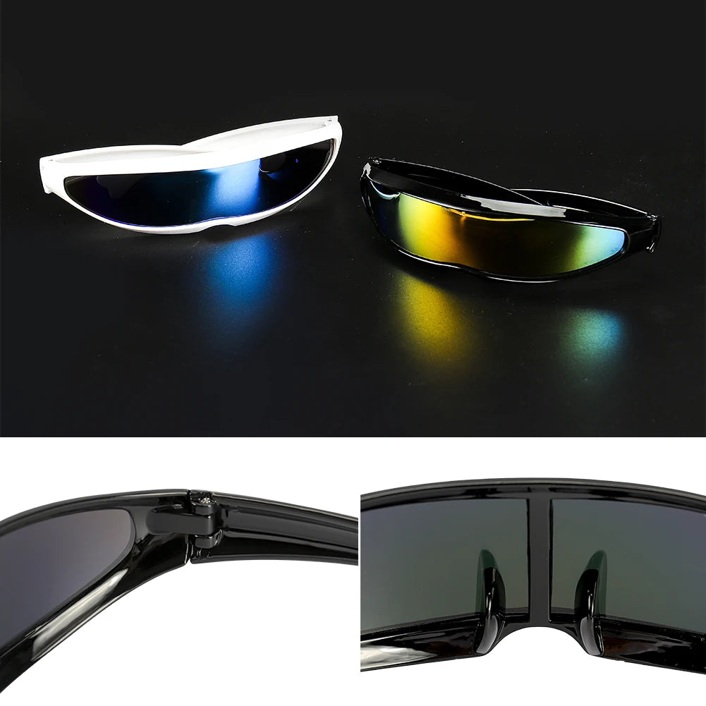 Futuristic Cyclops Visor Sunglasses with UV400 Protection