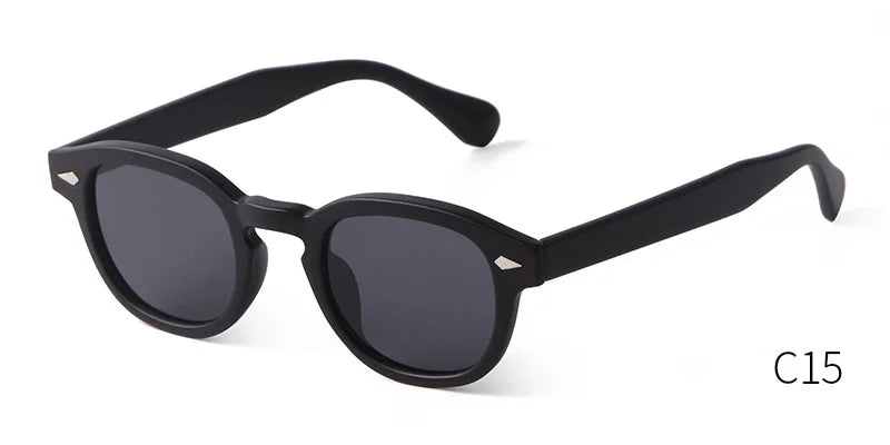 Retro Round Sunglasses with UV400 Protection