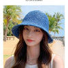 Handwoven Straw Sun Hat with Wide Brim