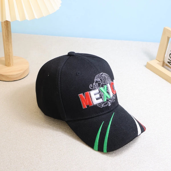 Embroidered Letter Baseball Cap with Adjustable Strap