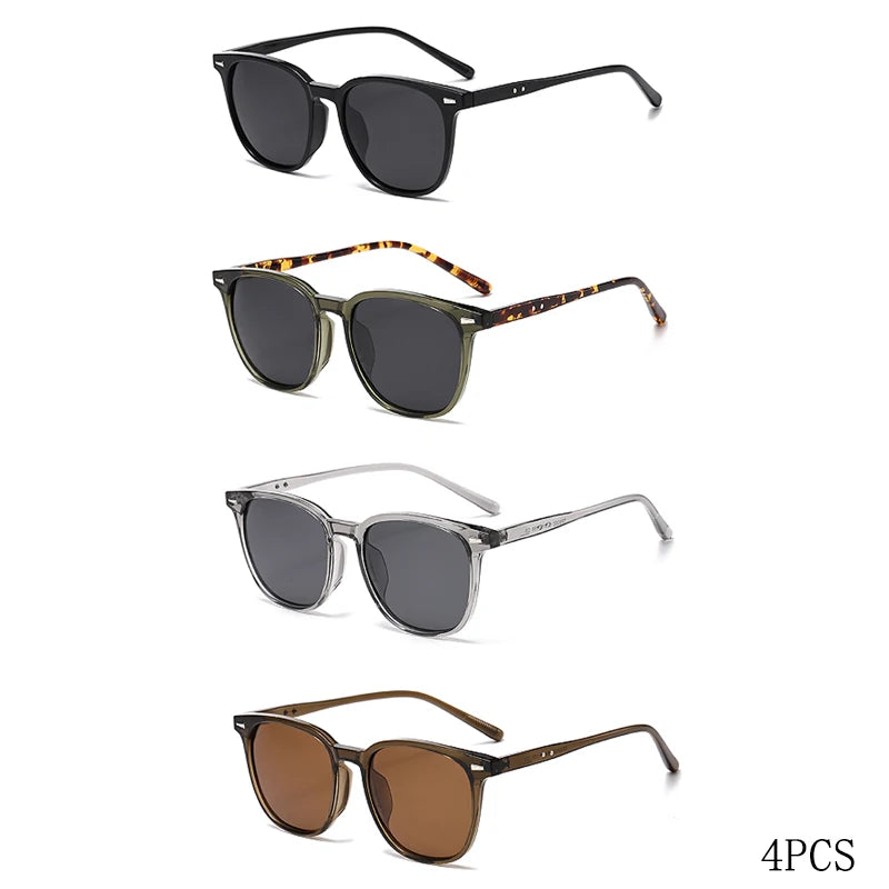 Ultra-Light Square Sunglasses with UV400 Protection