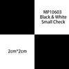 MP10603 Schwarz-Weiß Kleiner Check-Hotshrink-Coveringfilm für RC-Modelle