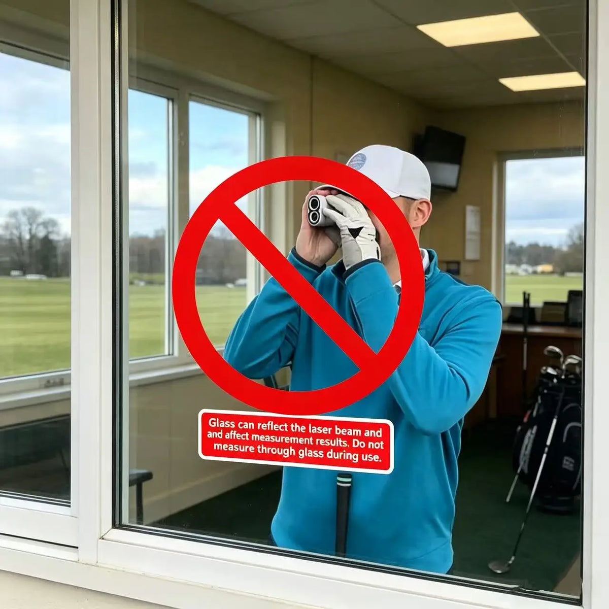 Golf Laser Rangefinder with Slope Compensation and Flag Lock