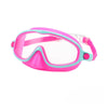 Lunettes de natation roses et sarcelle pour enfants avec protection du nez pour la vision sous-marine