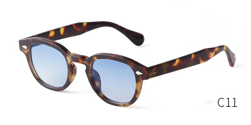 Retro Round Sunglasses with UV400 Protection