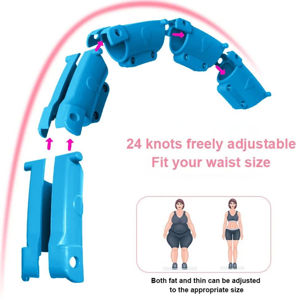 Adjustable Weighted Exercise Hoop for Core and Waist Toning