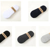 A collection of multi-colored breathable cotton ankle socks in white, black, gray, and olive green.