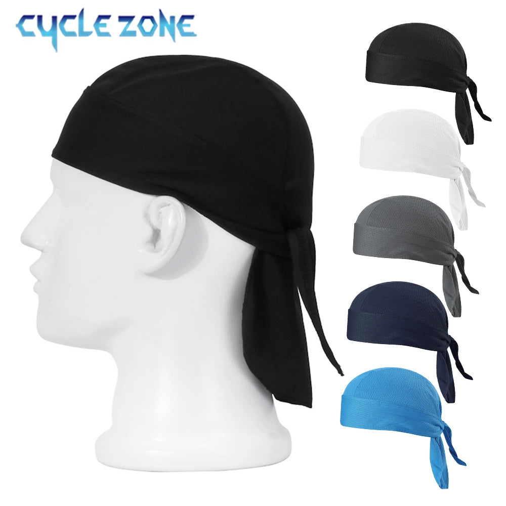 Moisture-Wicking Cycling Headband with Sun Protection