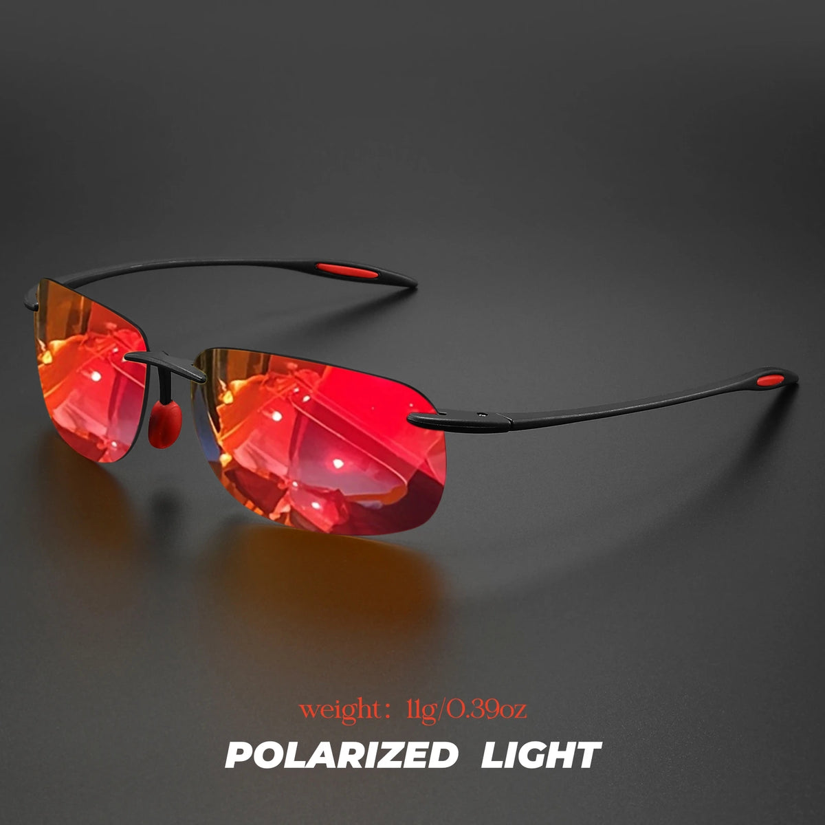 Ultra-Light TR90 Frameless Polarized Sunglasses
