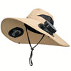 Solar-Powered Cooling Fan Hat with UV Protection
