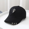 Classic Cotton Cap with Metal Ring Detail