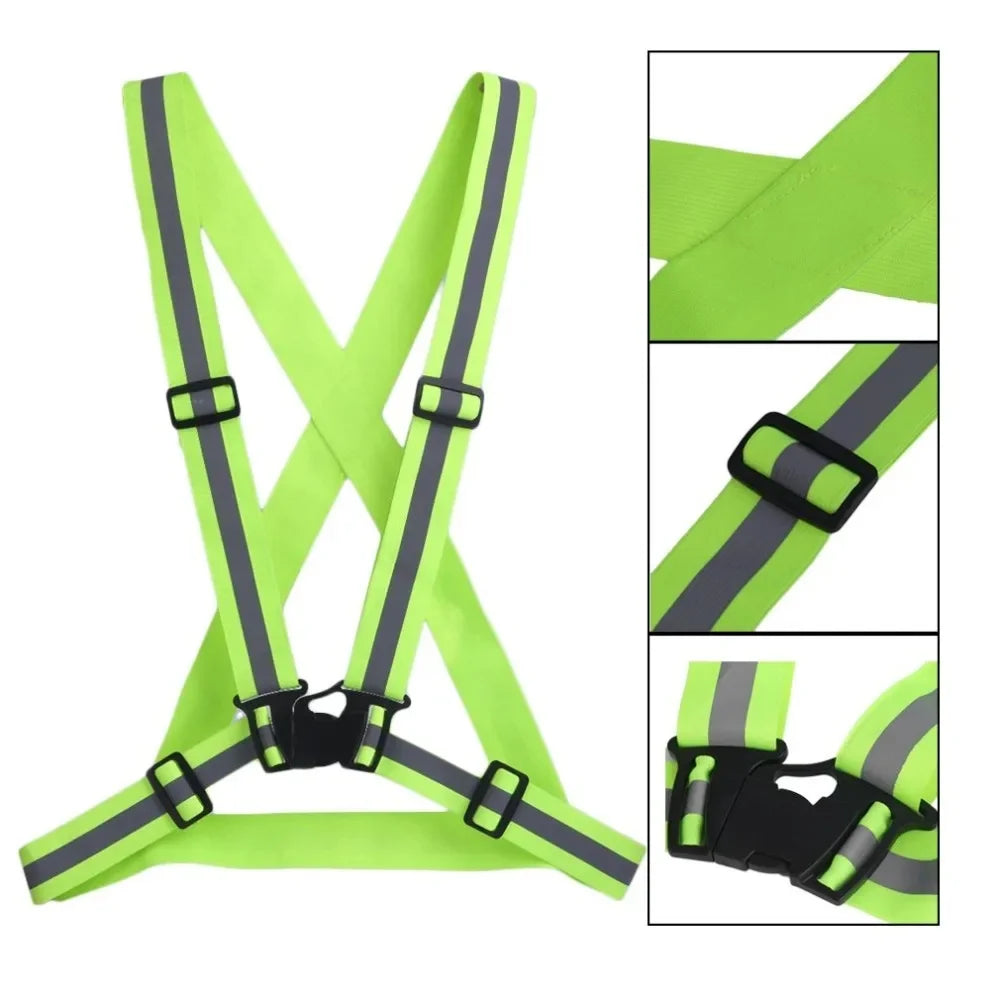 High-Visibility Reflective Safety Vest for Running, Cycling & Outdoor Work