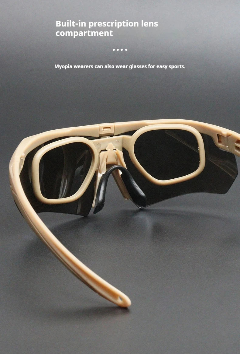 Tactical Sports Glasses with Swappable Lenses