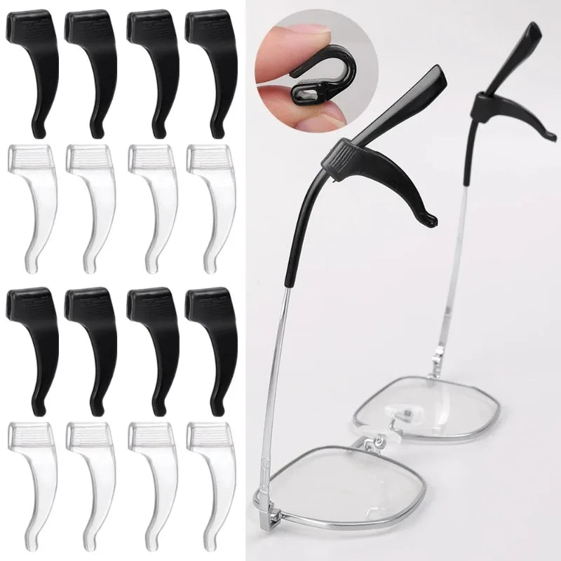Silicone Anti-Slip Glasses Ear Hooks – Ergonomic Eyewear Grips