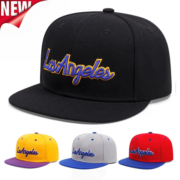 Embroidered Los Angeles Baseball Cap with Adjustable Snapback Closure