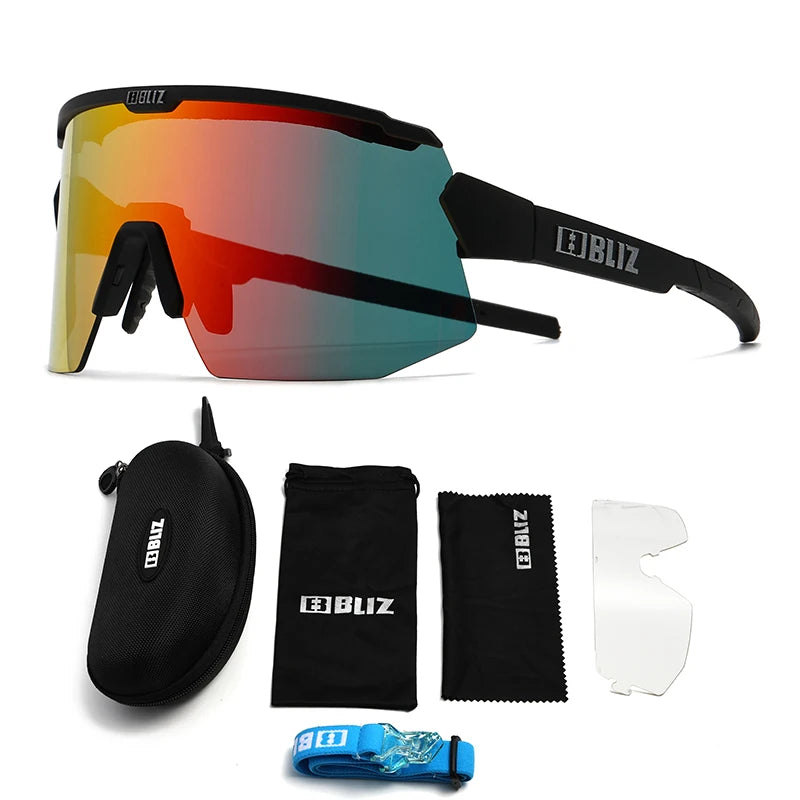 Breeze Cycling Sunglasses with 2 Interchangeable HD Lenses