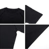 Black men's performance compression t-shirt shown from multiple angles
