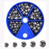 Assorted Removable Split Shot Sinkers for Fishing
