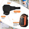 Black heavy duty gel knee pads with hook and loop straps and a stabilizing cap for study kneeling.