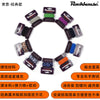 A collection of Rockhouse silent mute damper tape in various colors arranged in a circle.