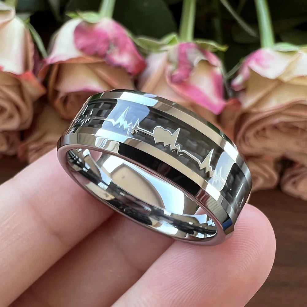 Fashion Tungsten Carbide Engagement Ring