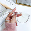 Women's Round Frame Blue Light Blocking Myopia Glasses