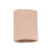 Manche de compression beige pour le poignet, roulé.