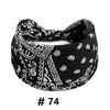 Boho Print Cotton Headbands for Hair and Workout